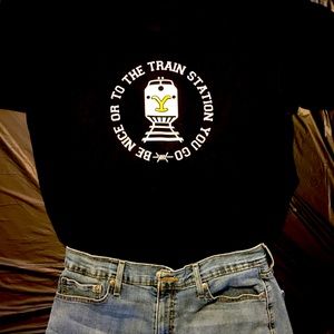 Yellow Stone Train Station Tee
